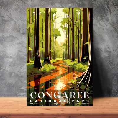 Congaree National Park Poster, Travel Art, Office Poster, Home Decor | S3 - image3